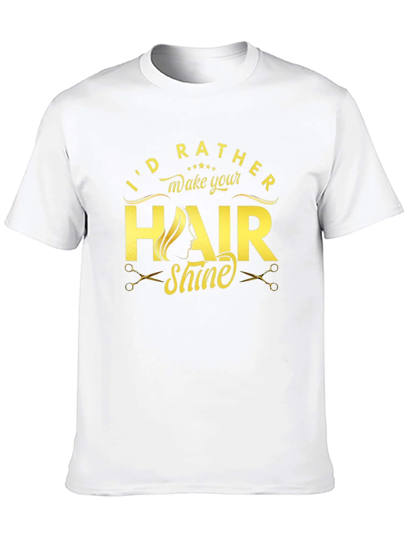 Camiseta Negra Id Rather Make Your Hair Shine