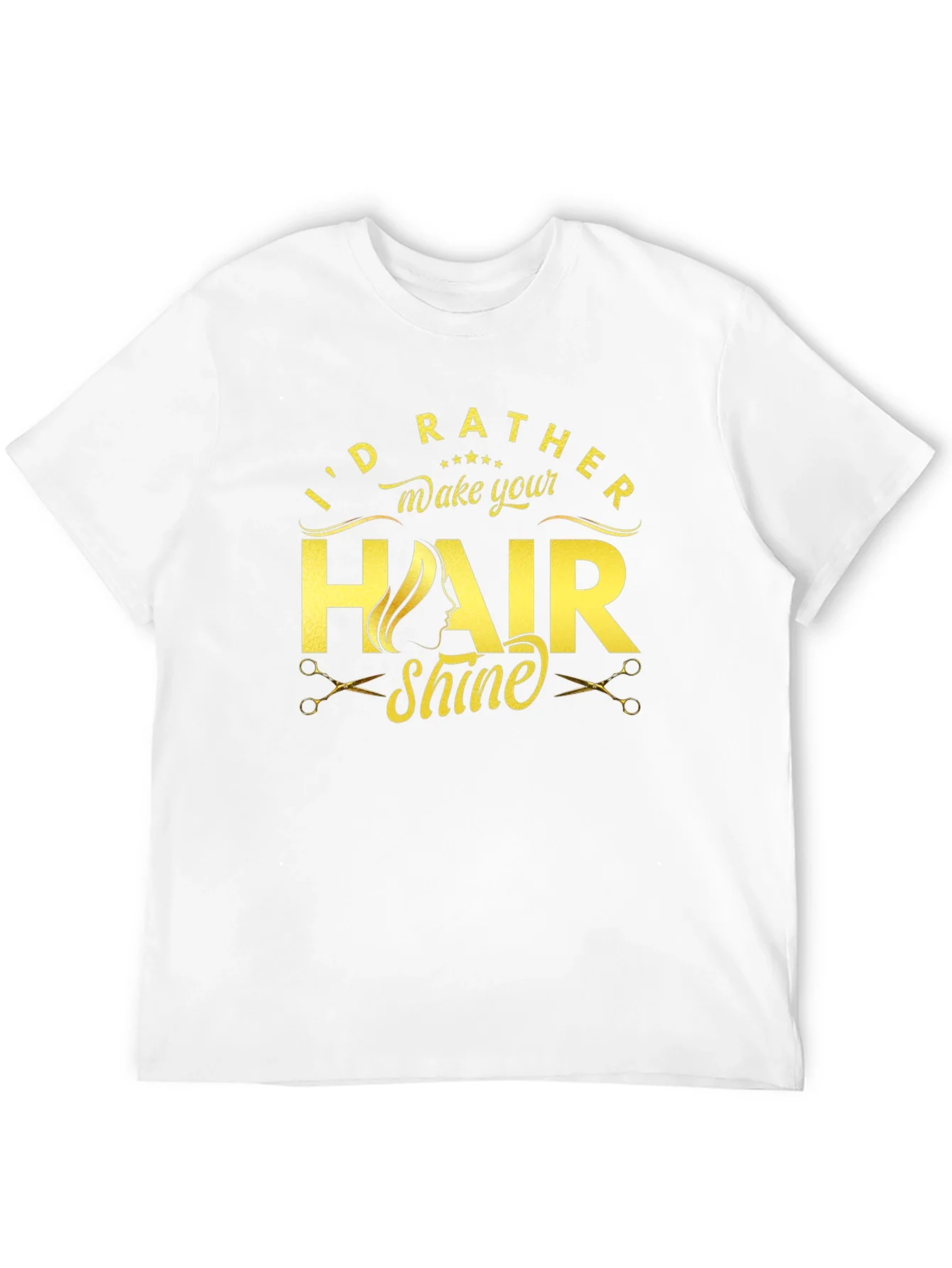 Camiseta Negra Id Rather Make Your Hair Shine