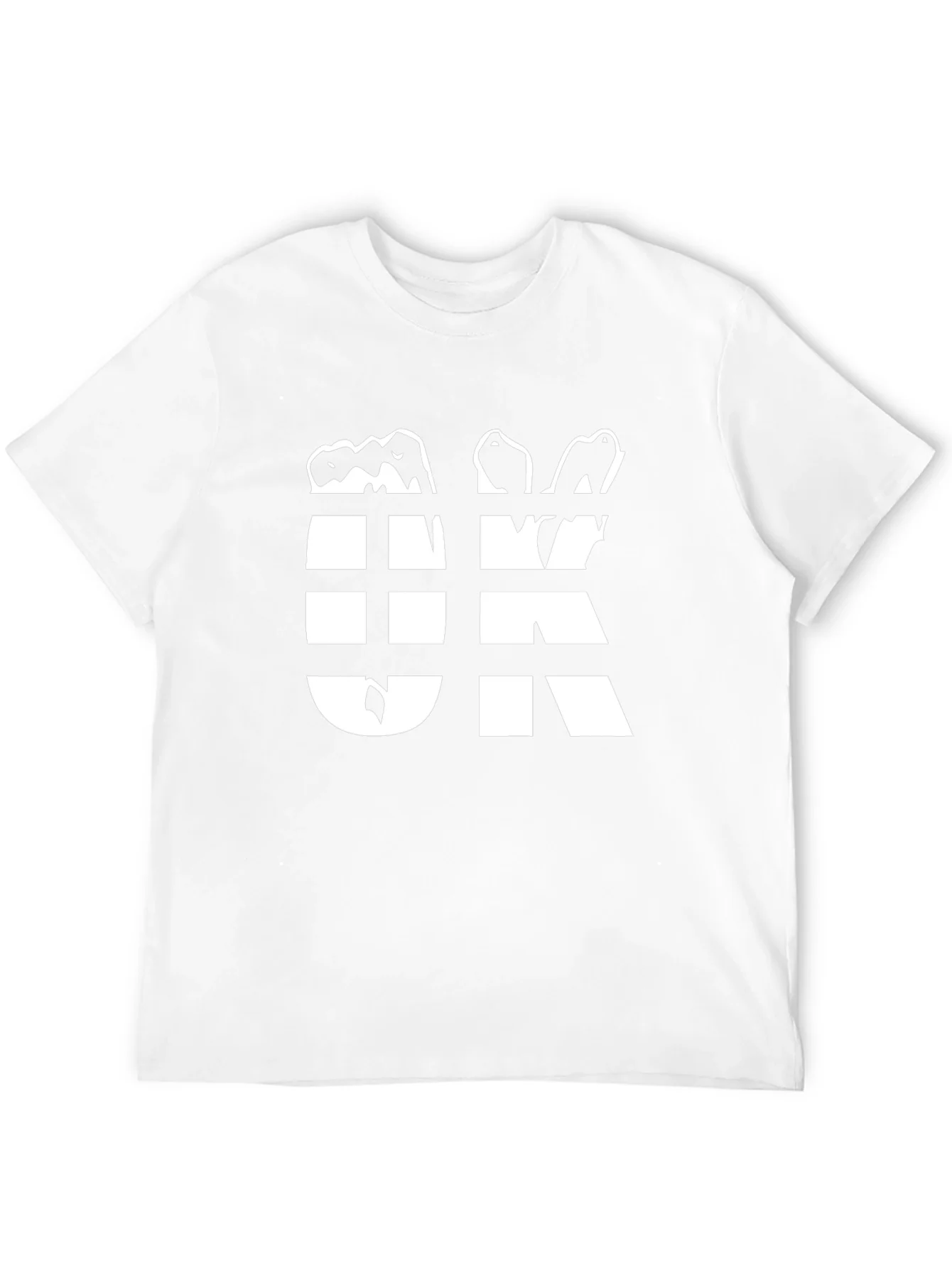 Camiseta Hombre Negra Dise?o OK Abstracto