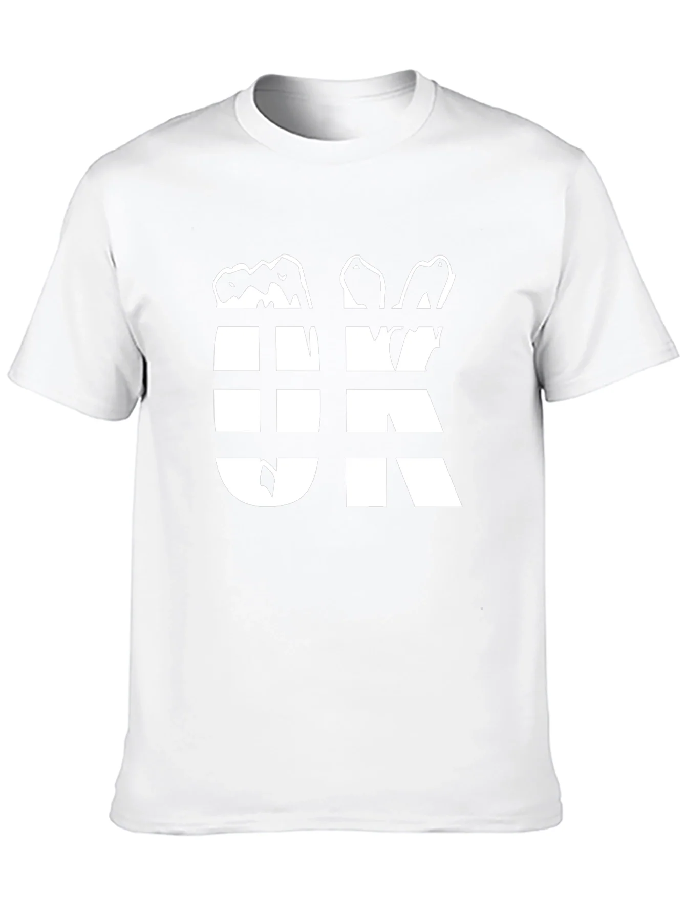 Camiseta Hombre Negra Dise?o OK Abstracto