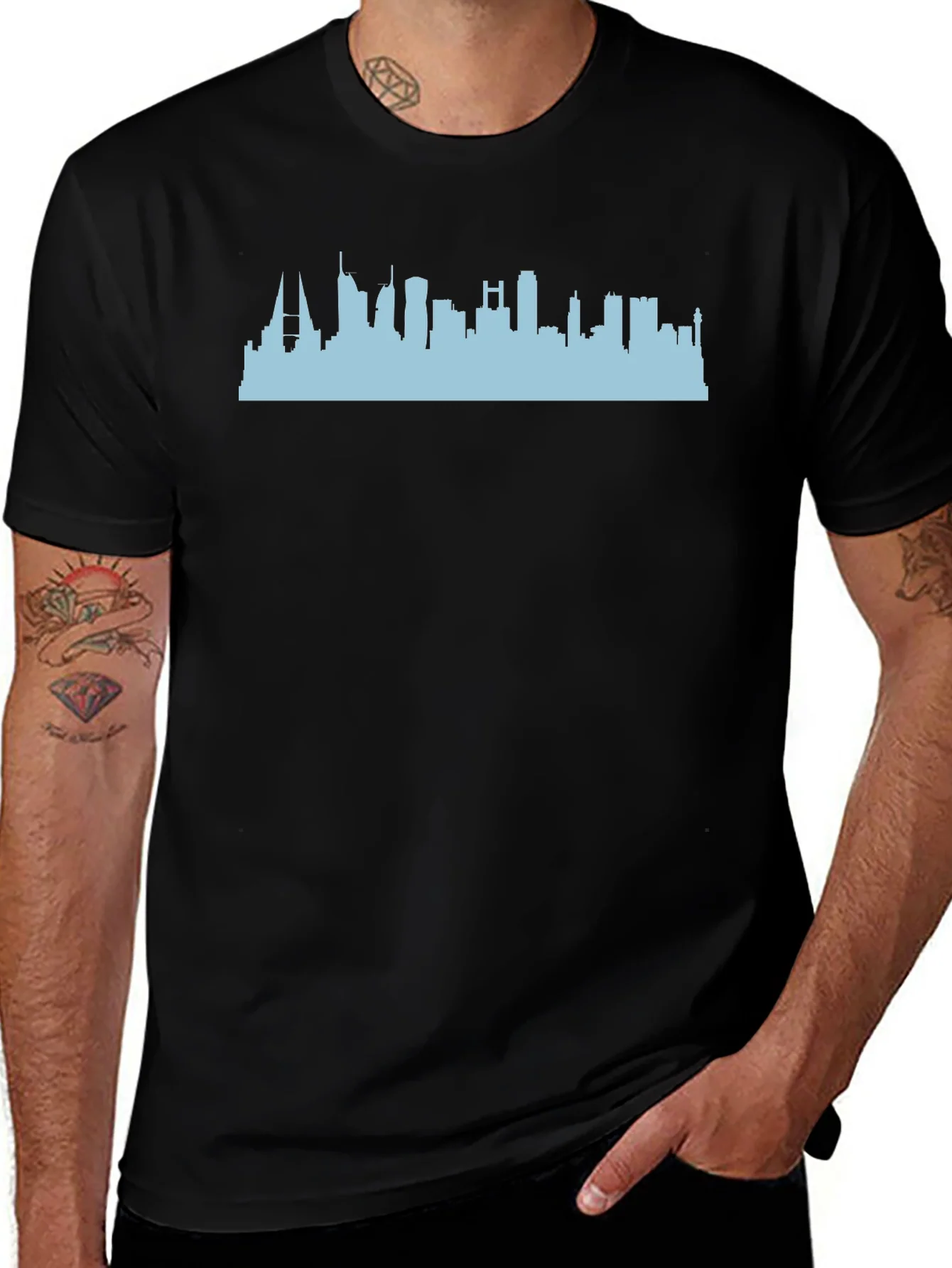 Rebbecca Cityscape Graphic Tee - Black