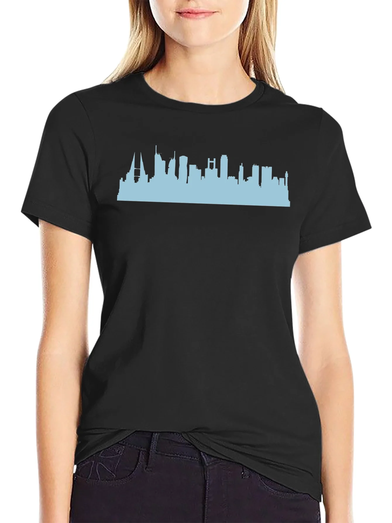 Rebbecca Cityscape Graphic Tee - Black