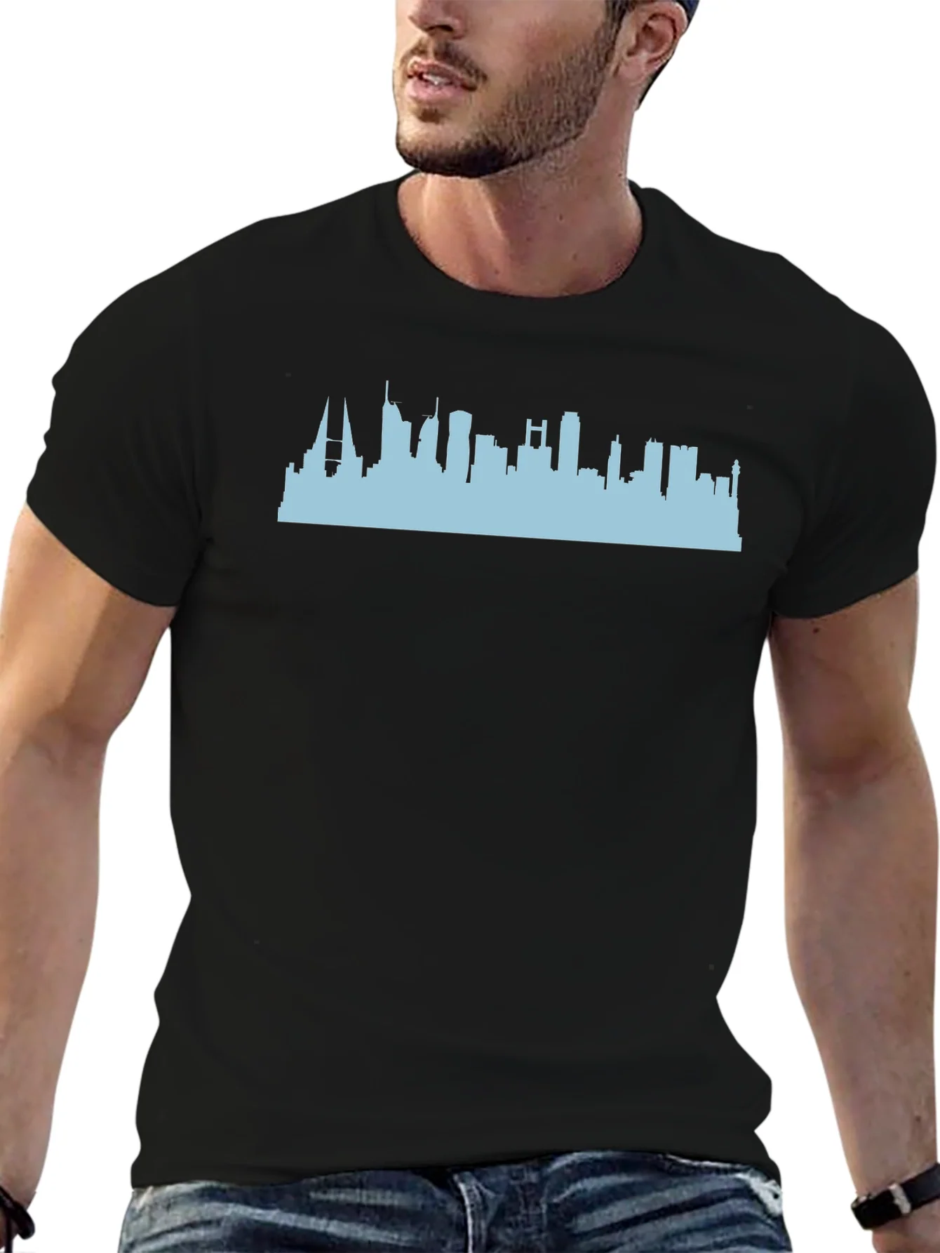 Rebbecca Cityscape Graphic Tee - Black