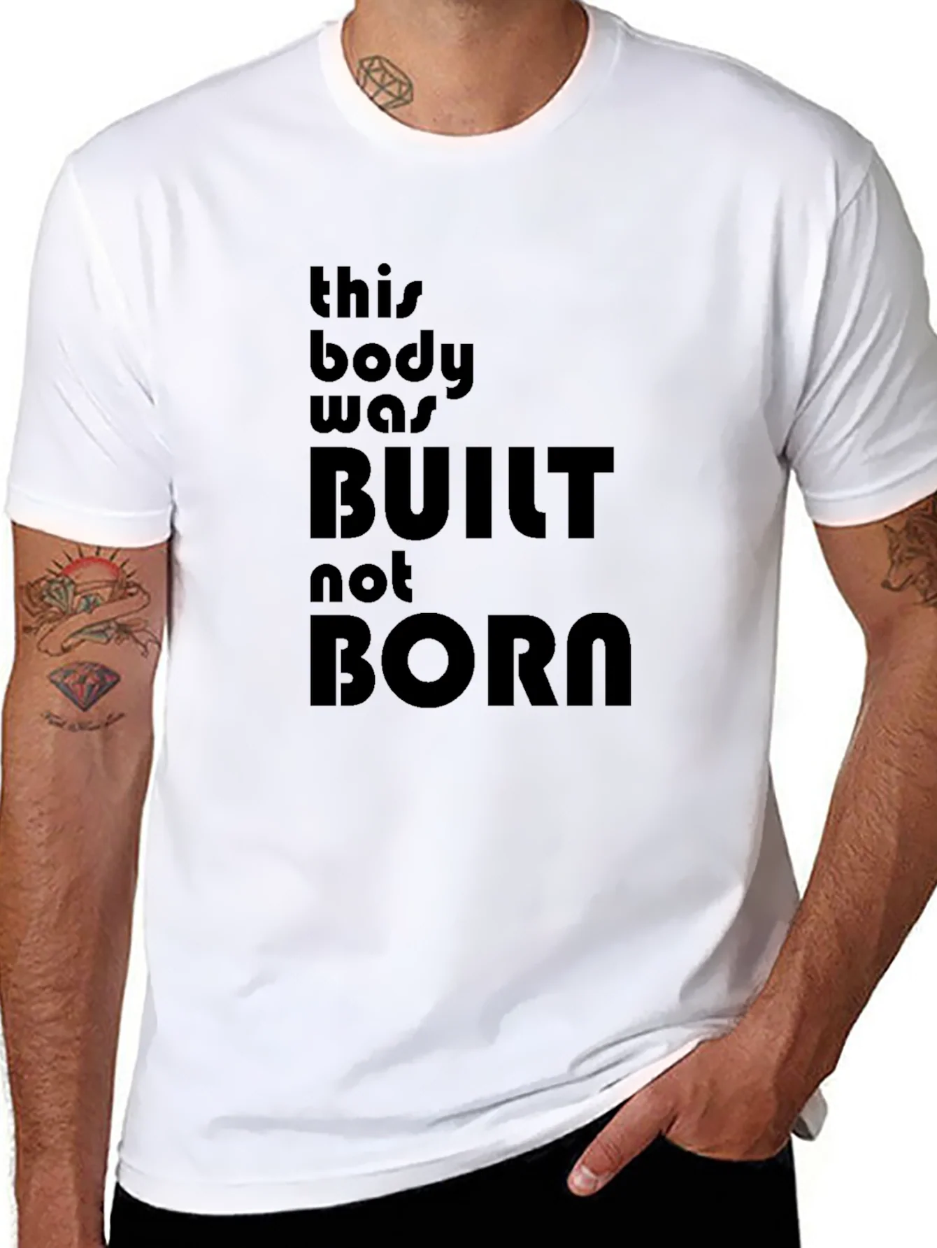 Rebbecca Built Not Born Black Graphic T-Shirt