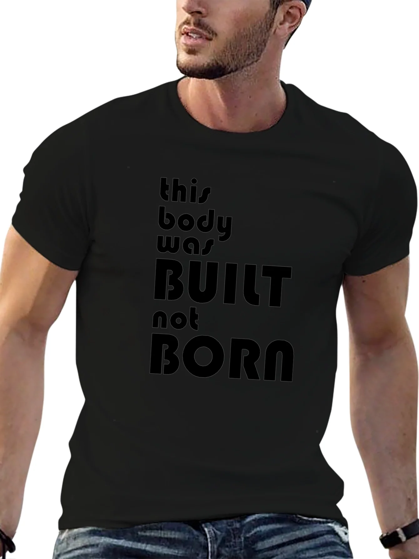 Rebbecca Built Not Born Black Graphic T-Shirt