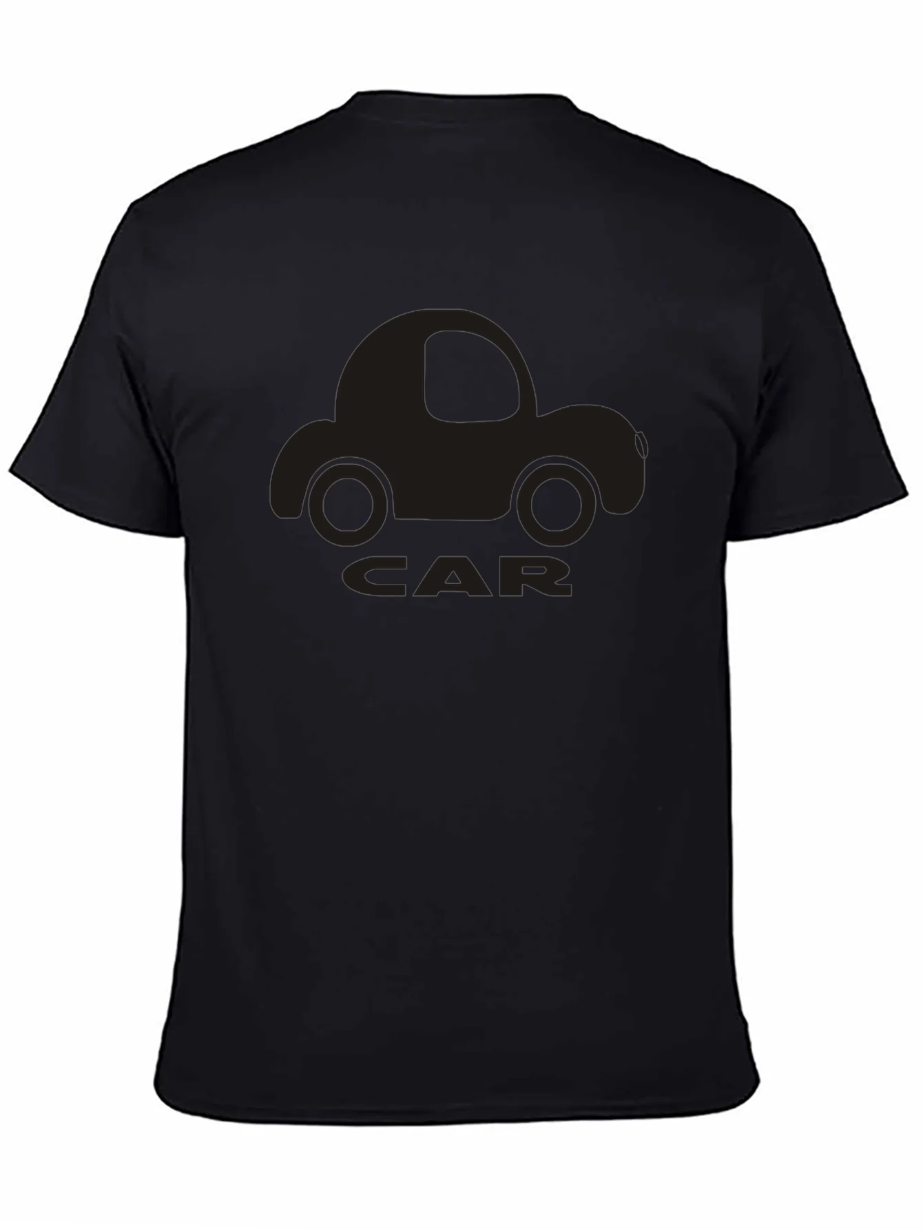 Camiseta Negra con Dise?o de Coche Retro