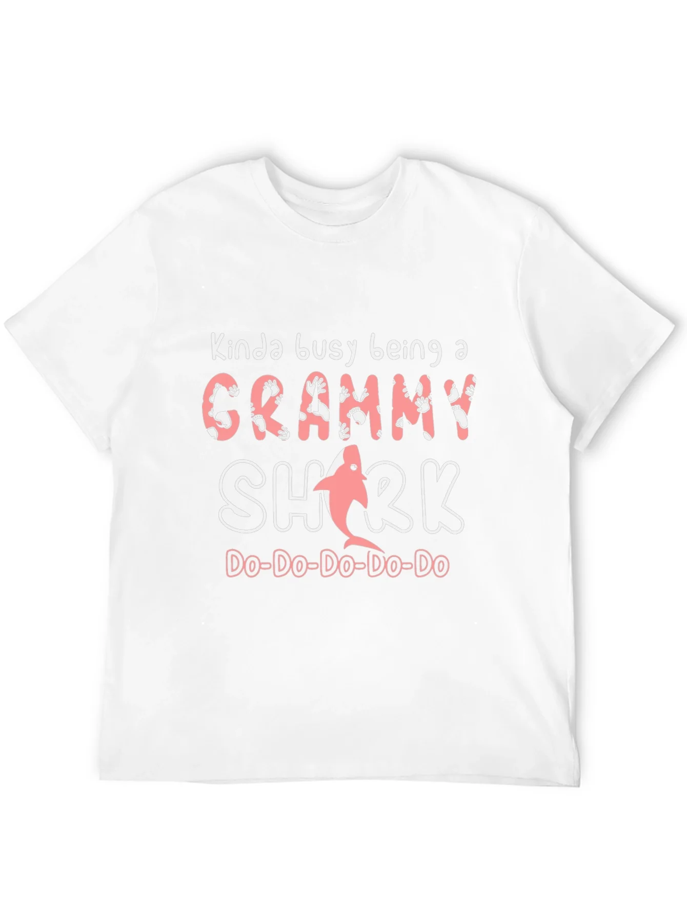 Camiseta Negra Grammy Shark - Divertida y Original