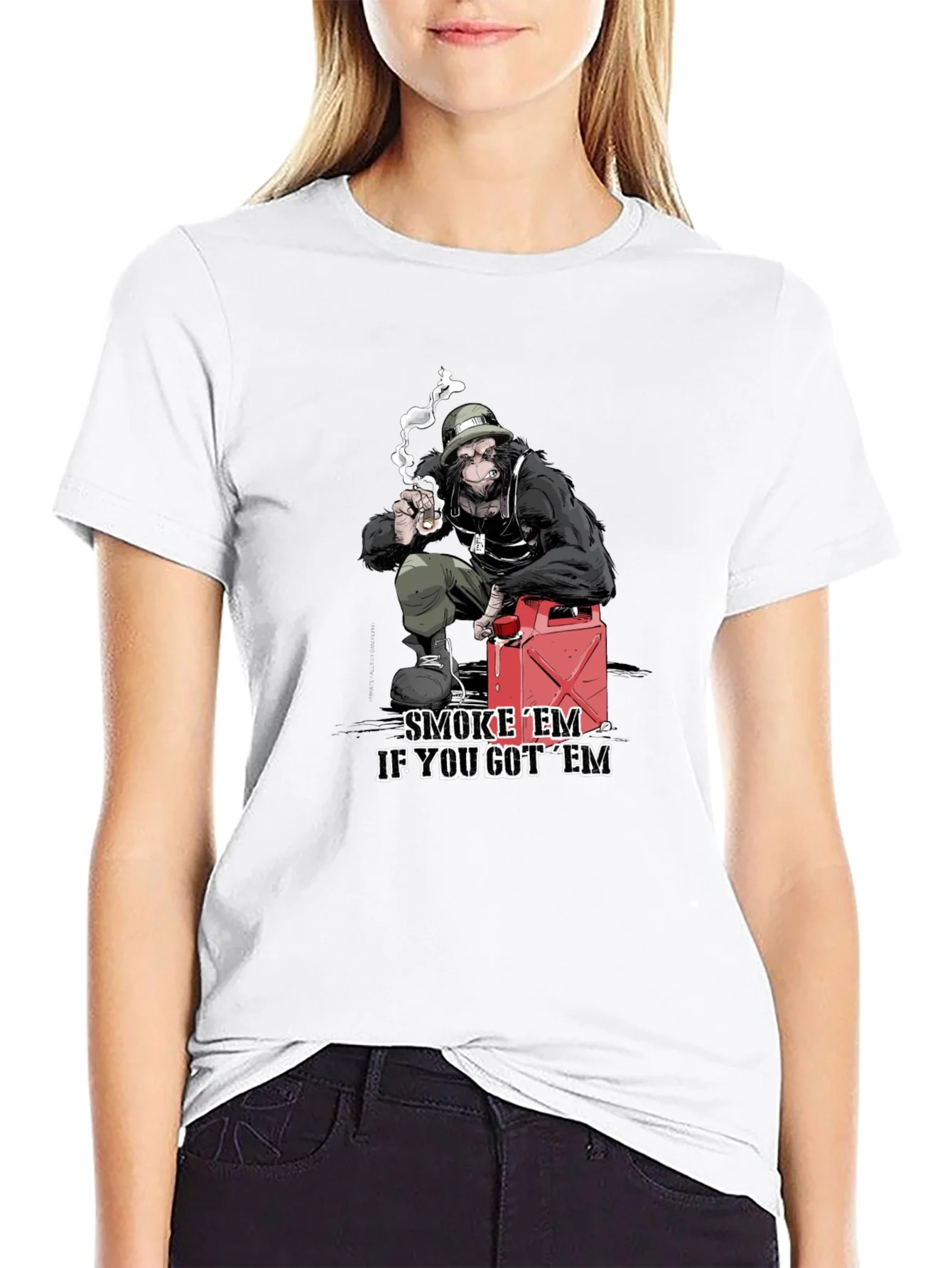 Rebbecca Smoke Em Gorilla Graphic Tee