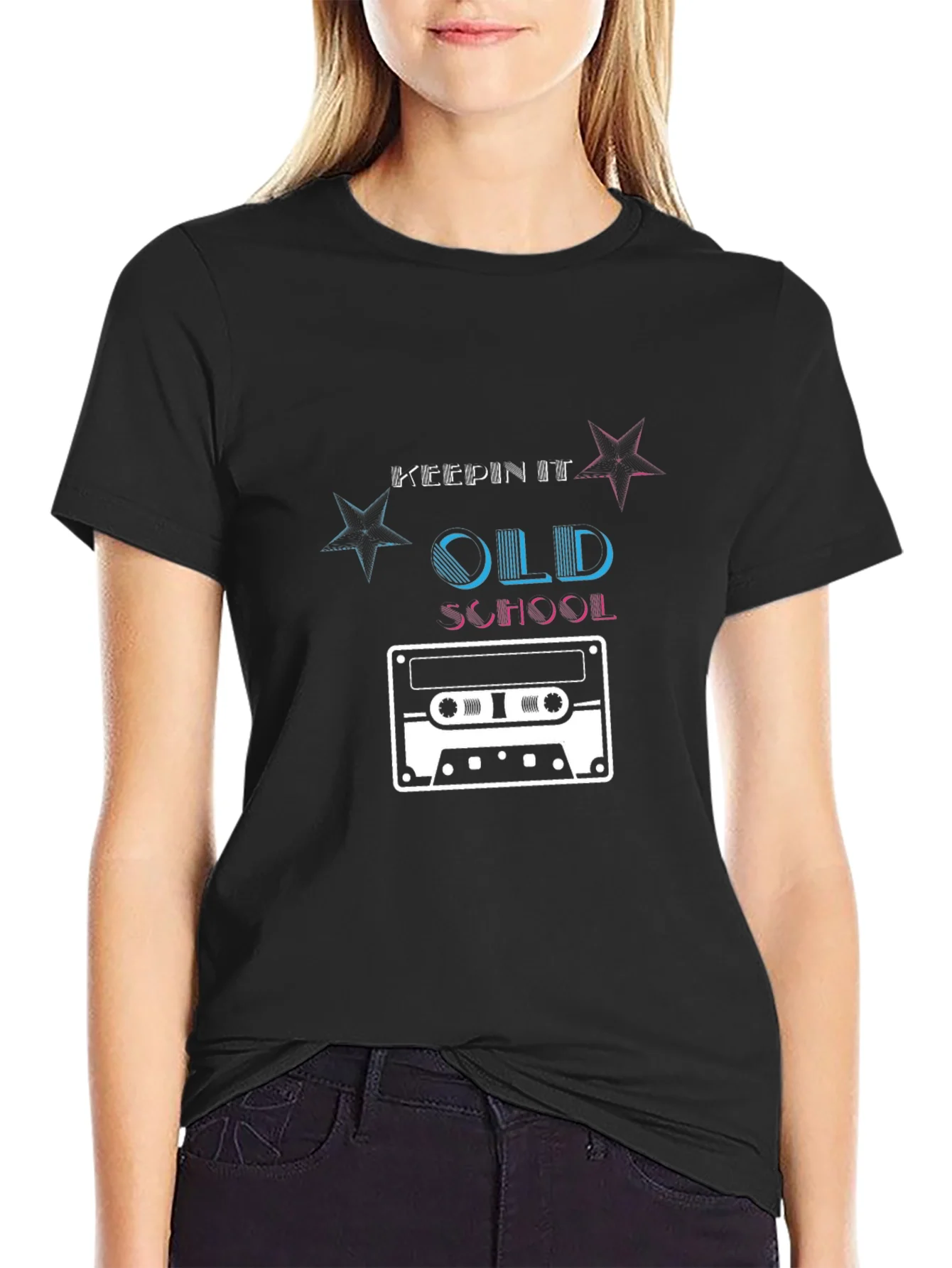 Camiseta Negra Retro Old School