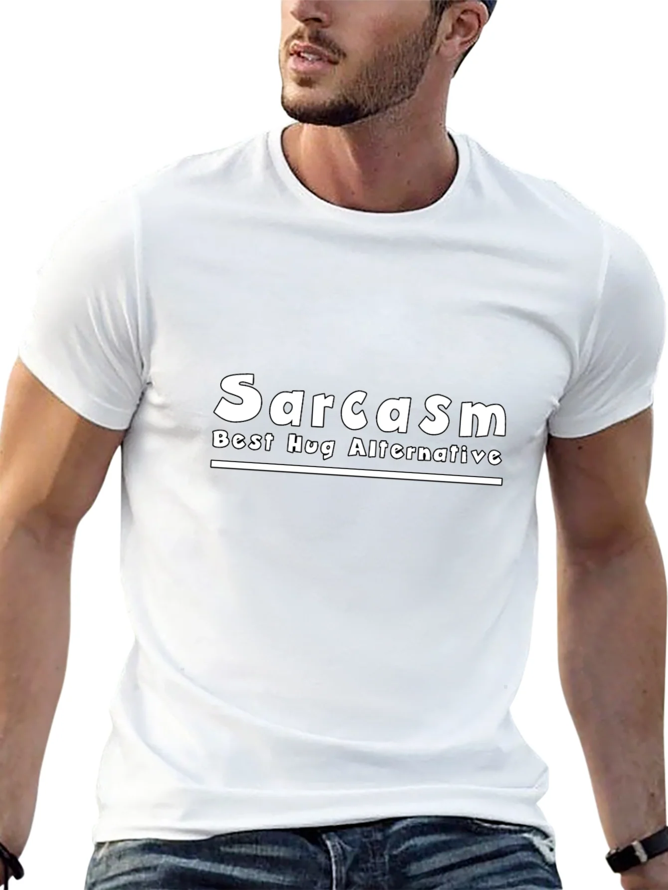 Rebbecca Sarcasm Best Hug Alternative Black T-Shirt
