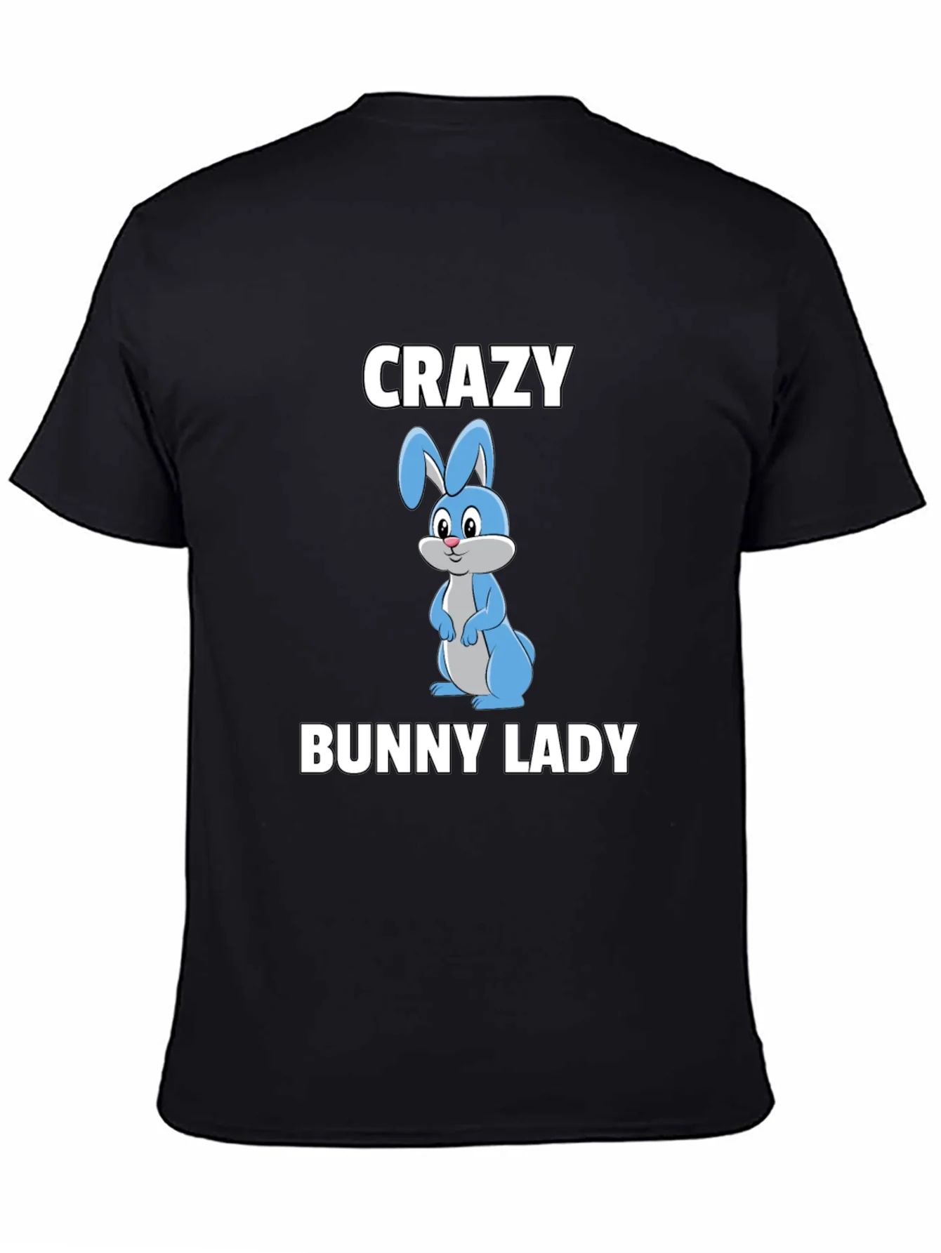 Camiseta Negra Crazy Bunny Lady