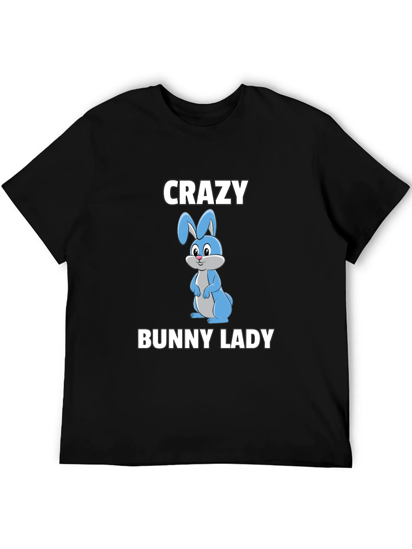 Camiseta Negra Crazy Bunny Lady