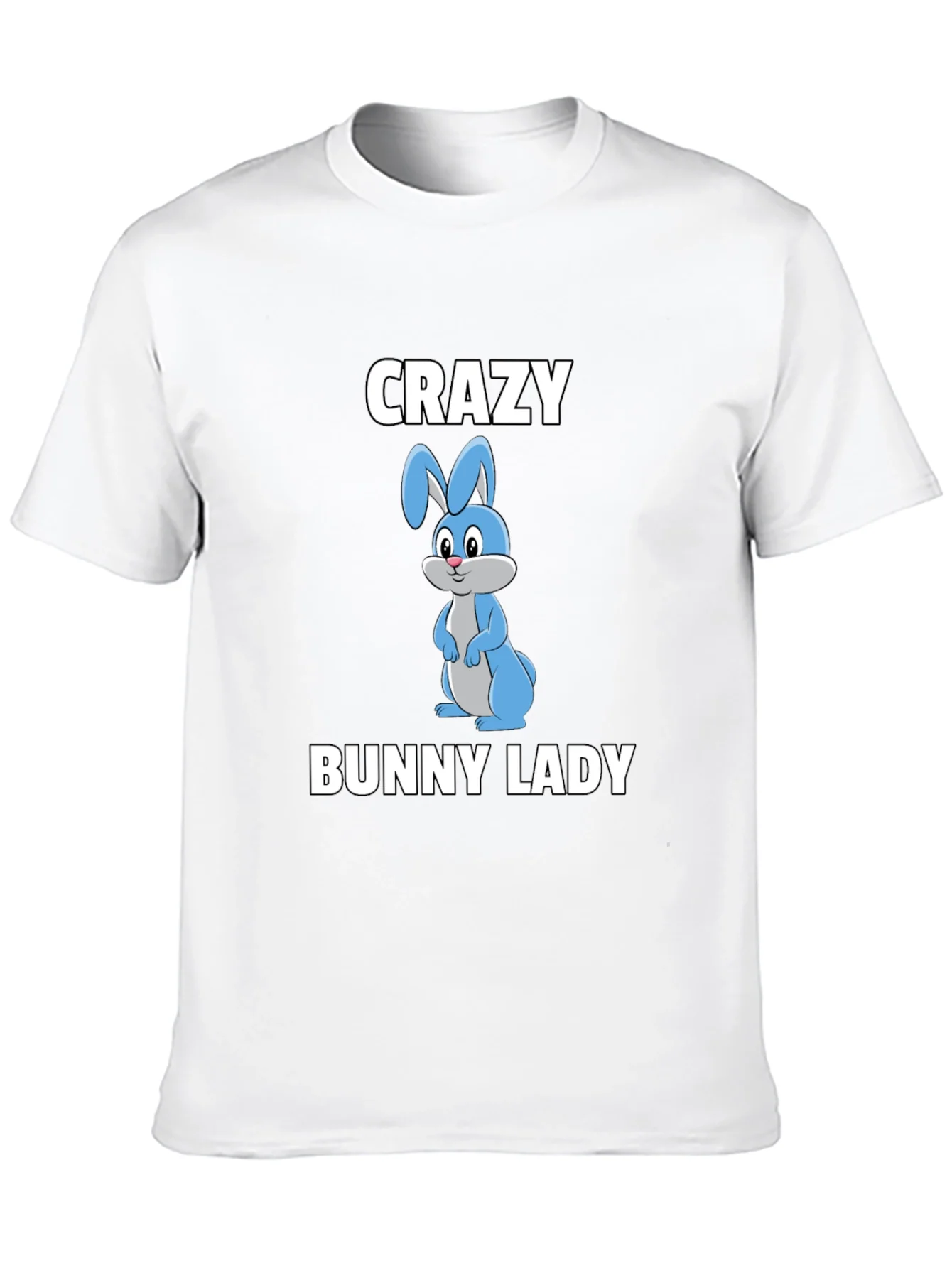 Camiseta Negra Crazy Bunny Lady