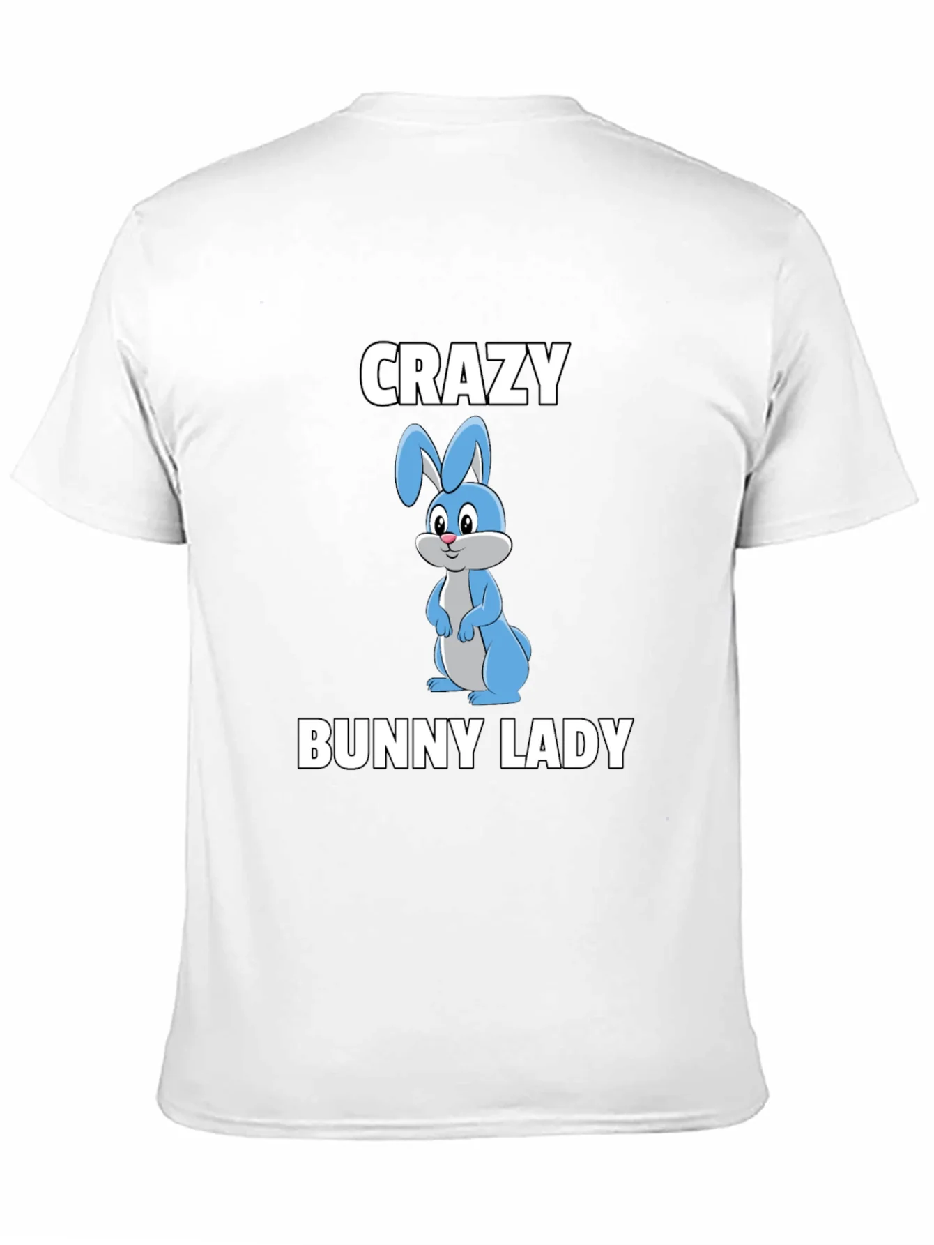 Camiseta Negra Crazy Bunny Lady