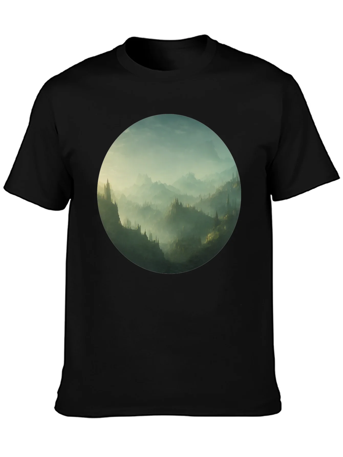 Rebbecca Mystic Mountain Vista Black T-Shirt