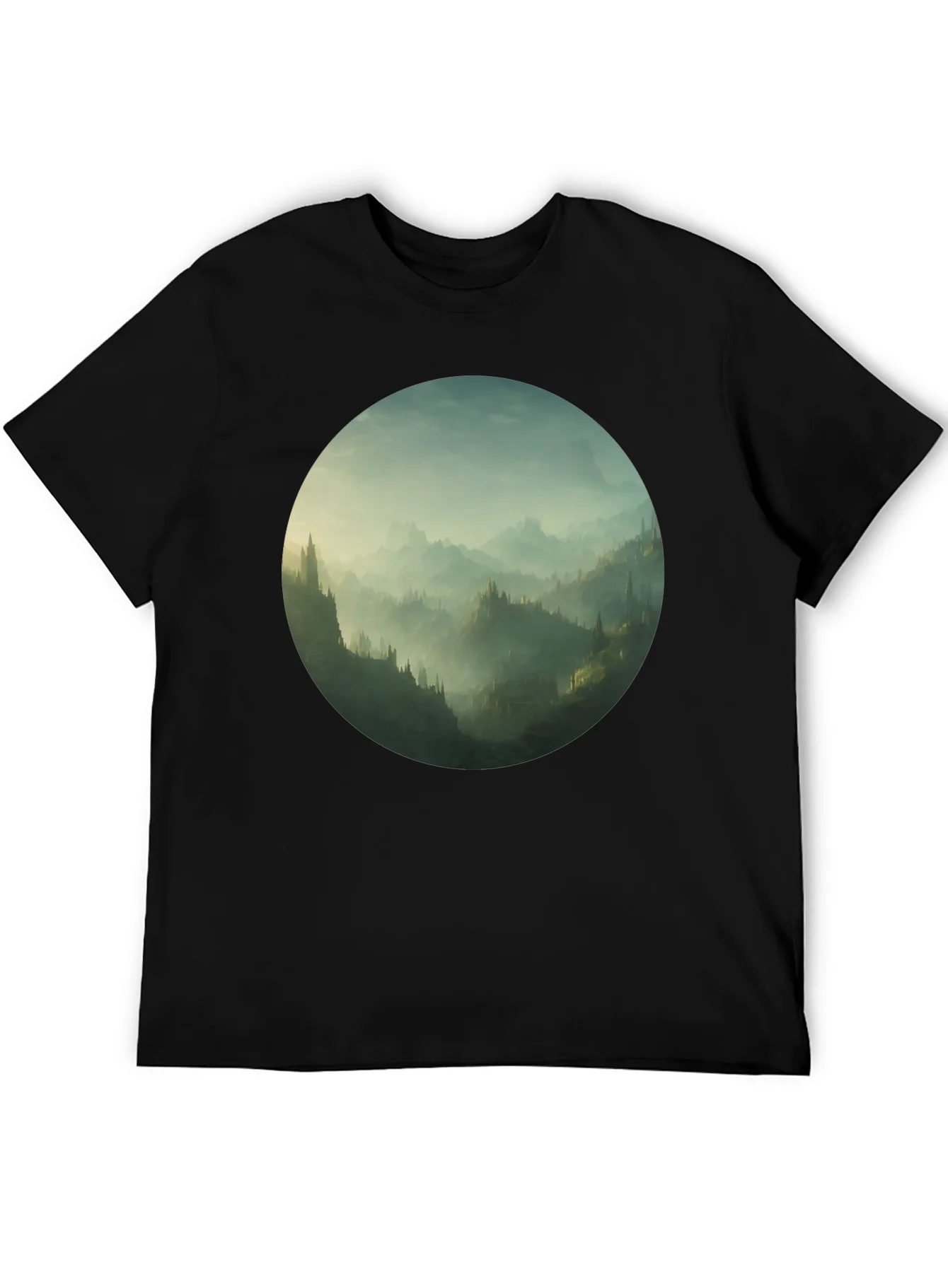 Rebbecca Mystic Mountain Vista Black T-Shirt