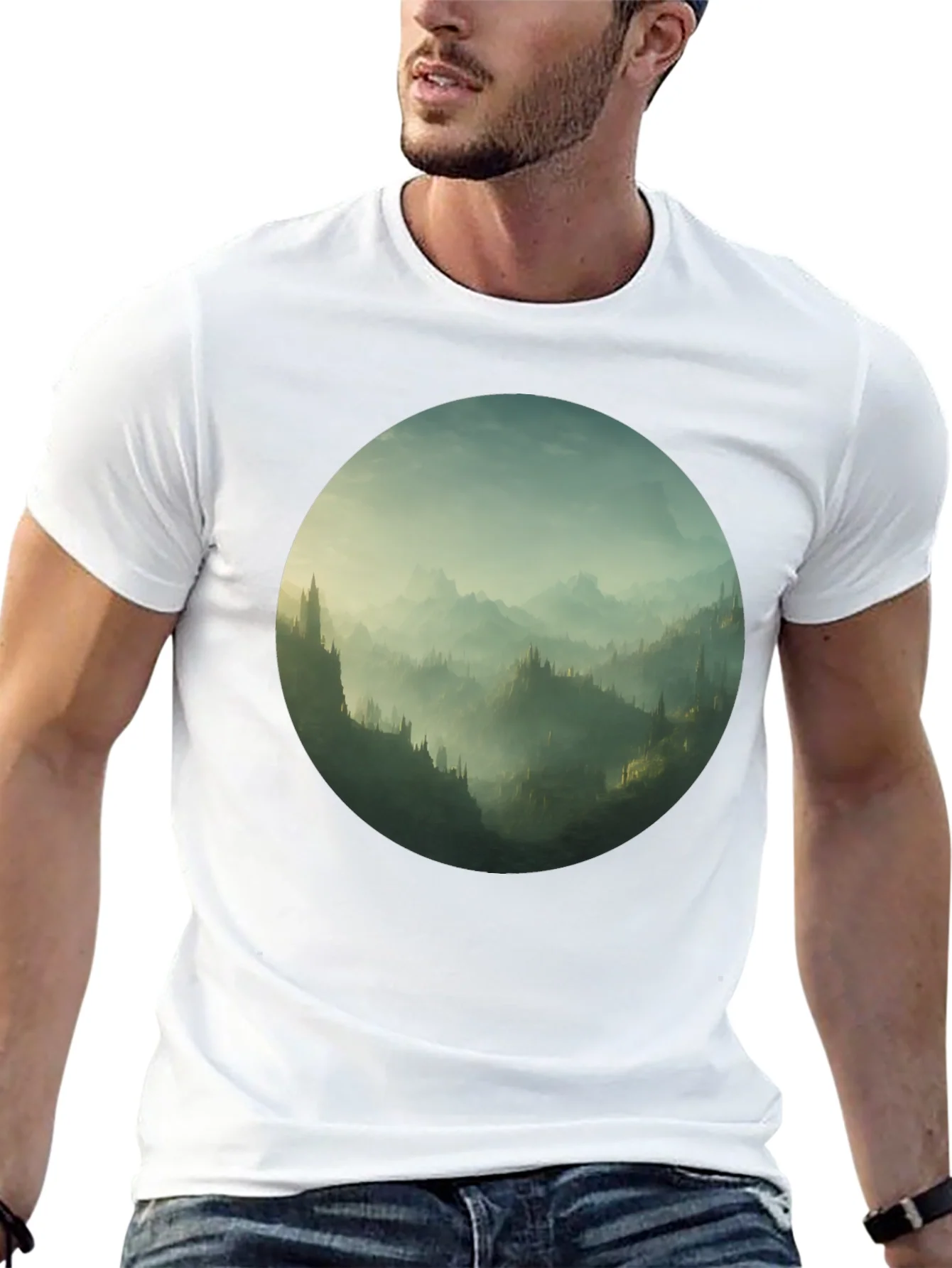 Rebbecca Mystic Mountain Vista Black T-Shirt