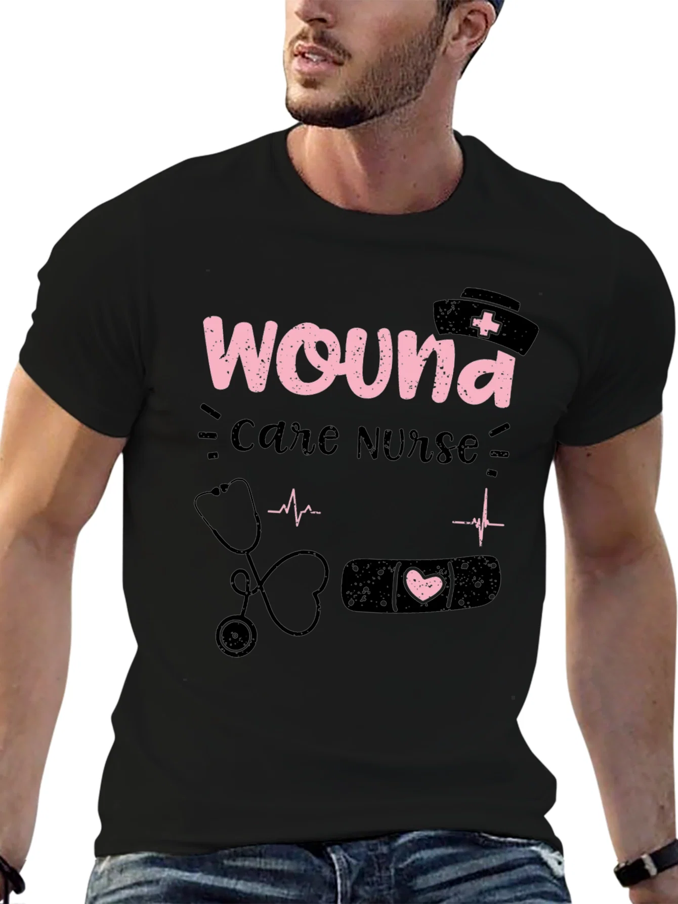 Rebbecca Wound Care Nurse Graphic T-Shirt - Medical Apparel