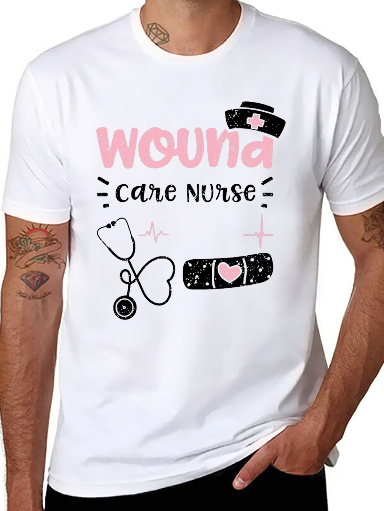 Rebbecca Wound Care Nurse Graphic T-Shirt - Medical Apparel