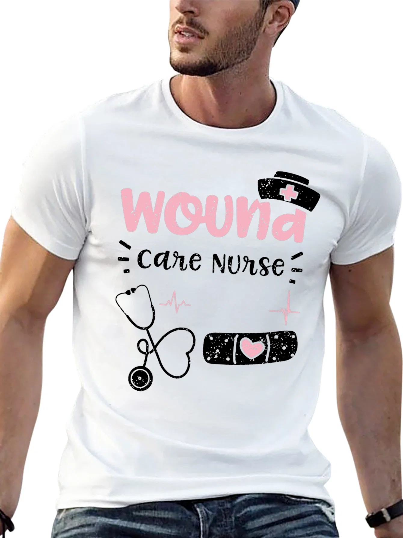 Rebbecca Wound Care Nurse Graphic T-Shirt - Medical Apparel