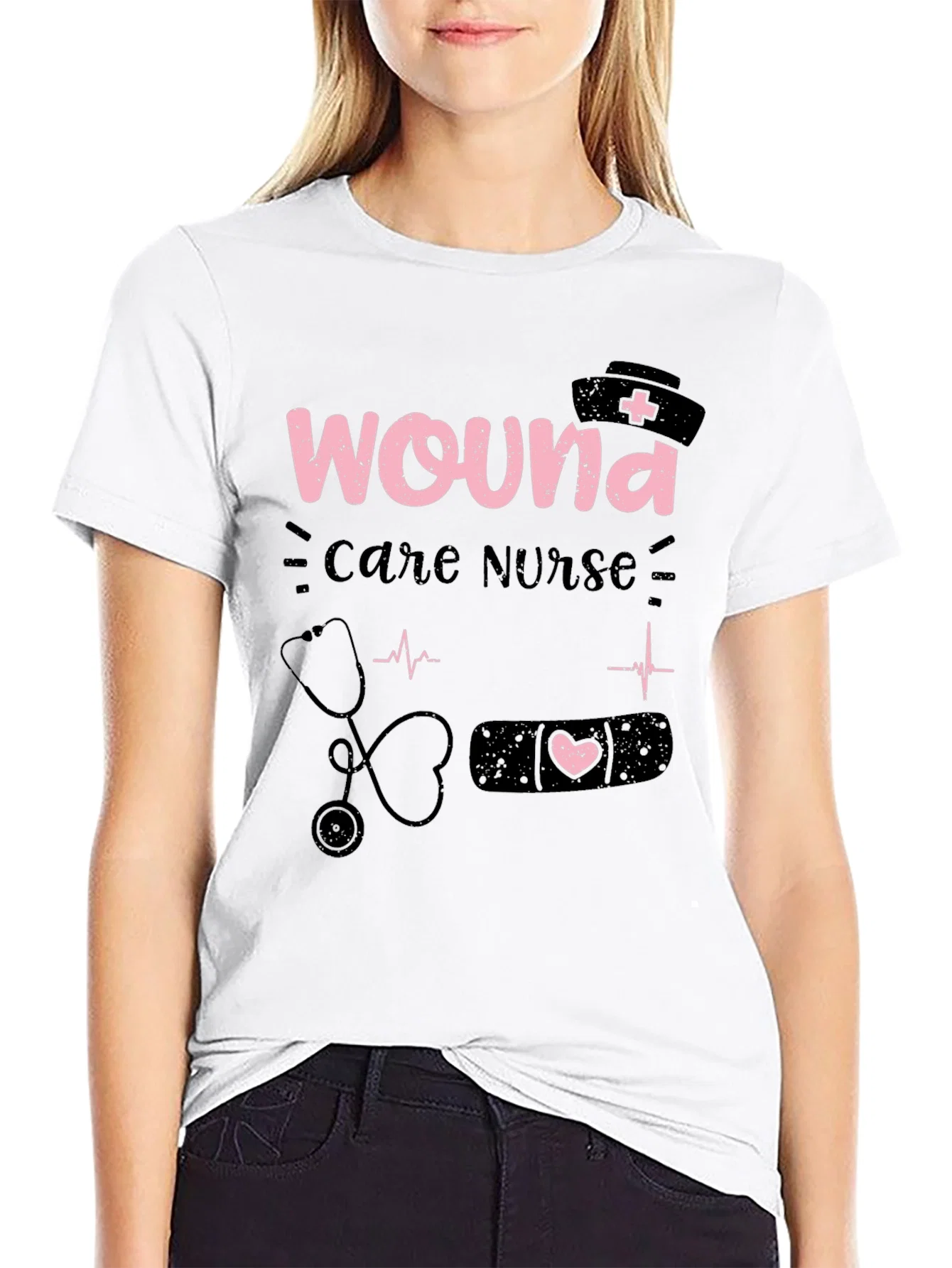 Rebbecca Wound Care Nurse Graphic T-Shirt - Medical Apparel