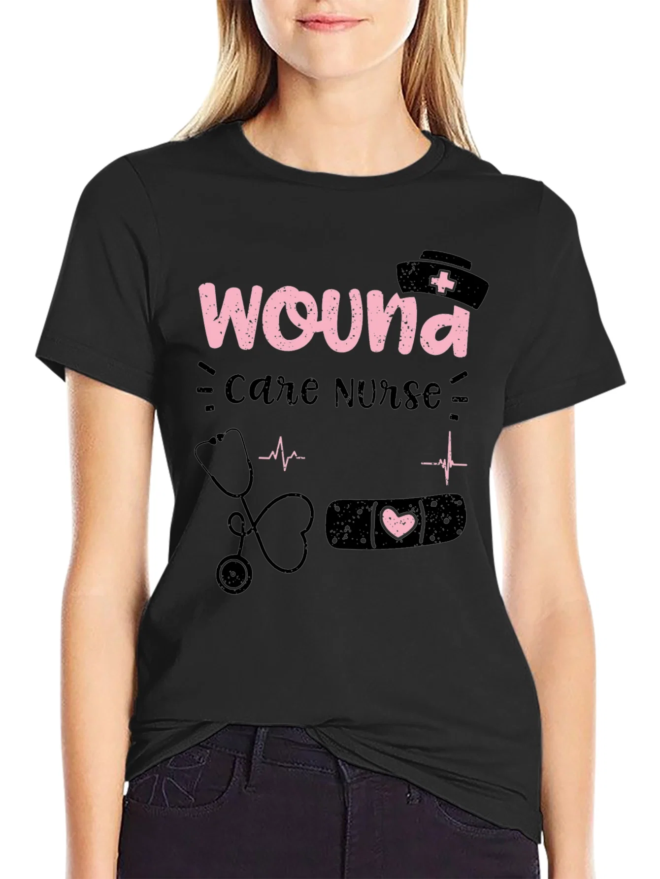 Rebbecca Wound Care Nurse Graphic T-Shirt - Medical Apparel