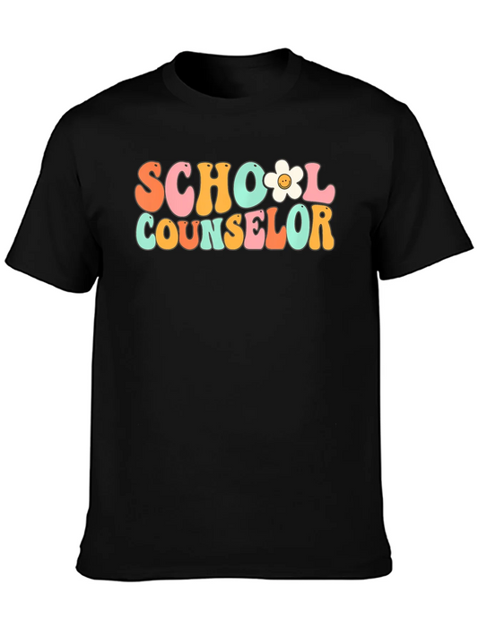 Rebbecca School Counselor Retro Style Graphic T-Shirt