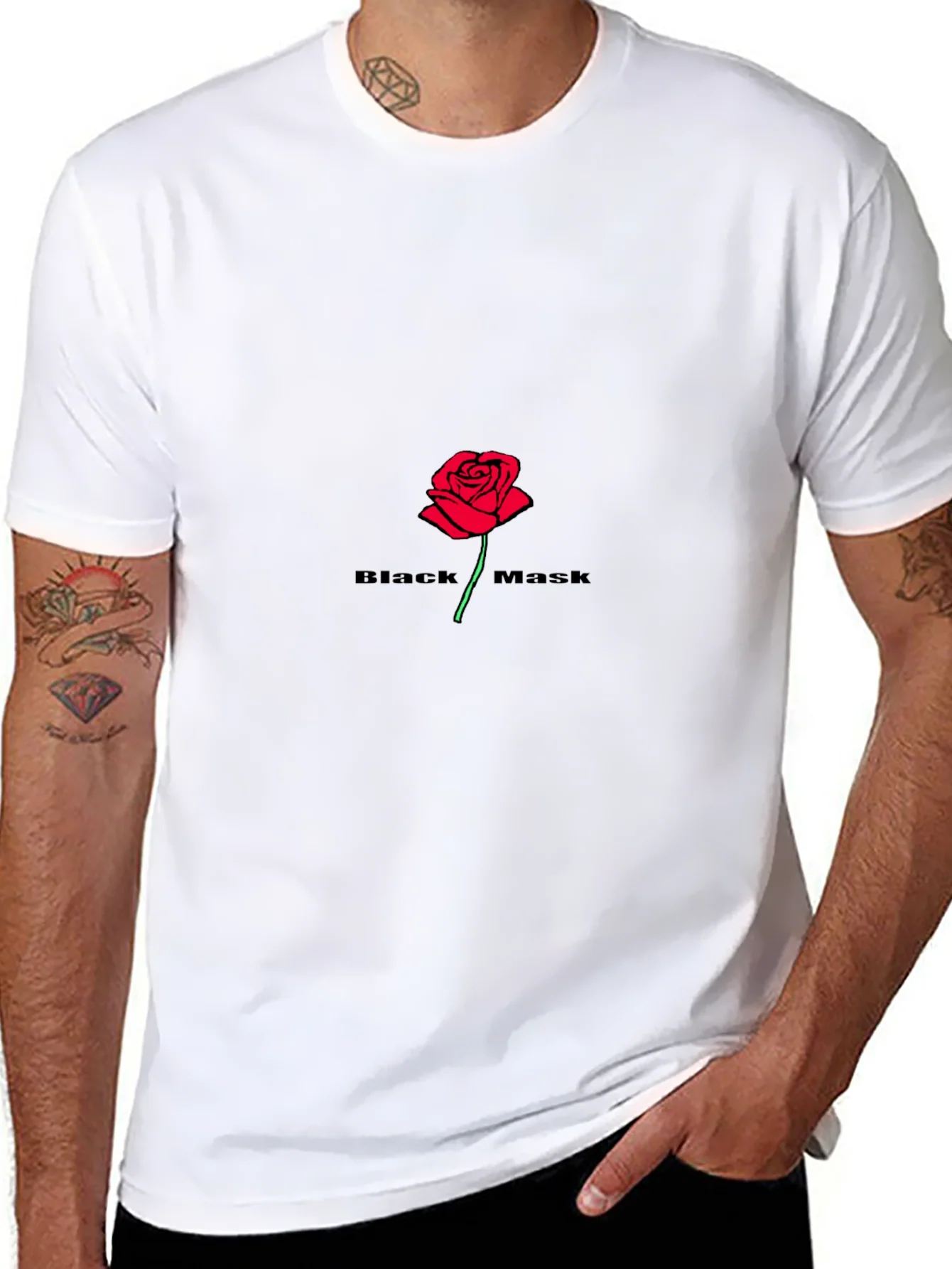 Rebbecca Black Mask Rose Graphic T-Shirt