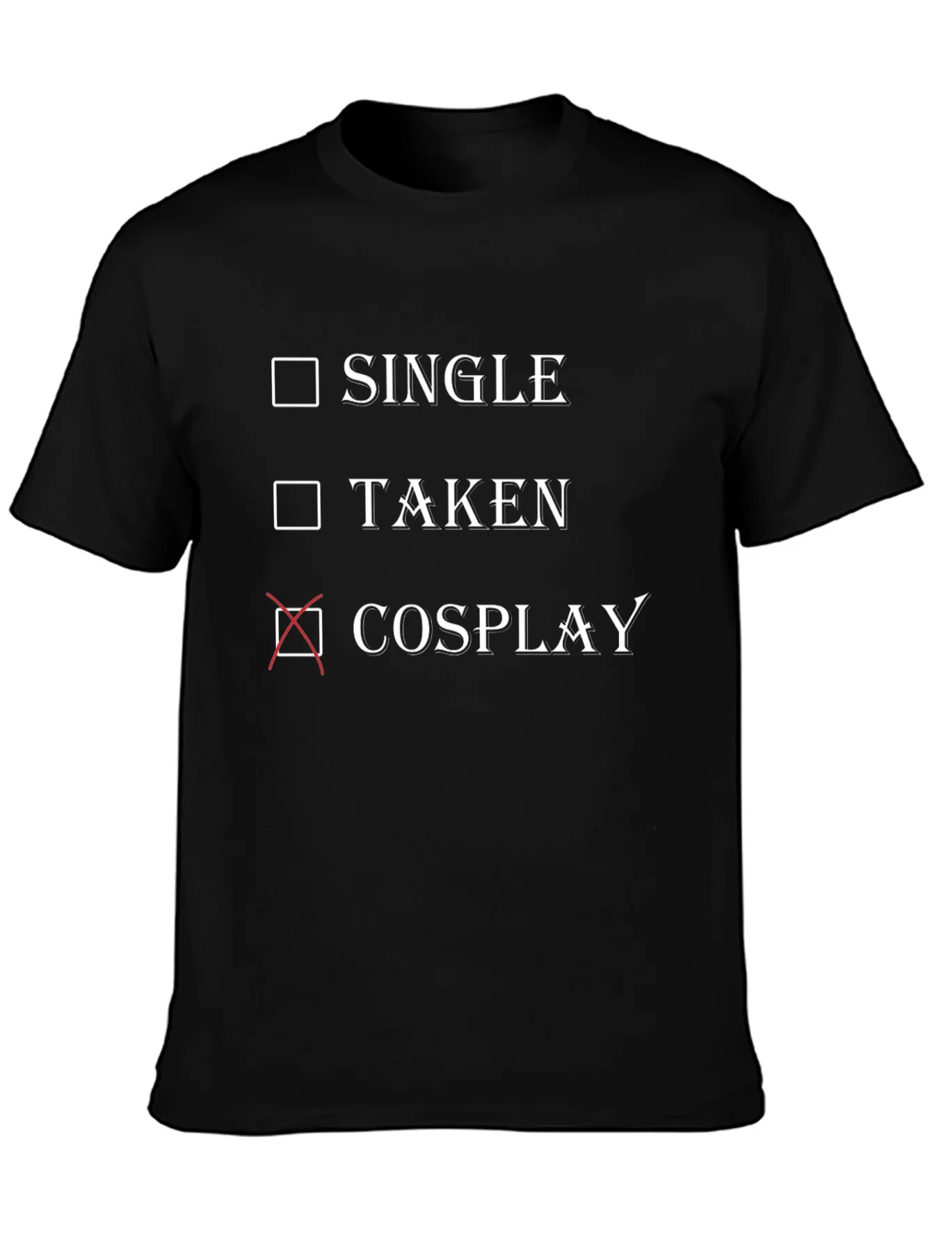 Rebbecca Cosplay Checkbox T-Shirt - Single Taken Cosplay