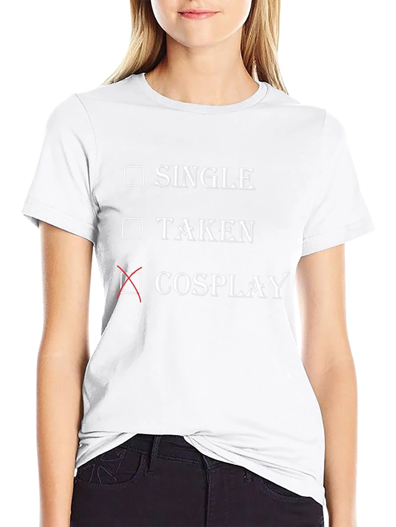 Rebbecca Cosplay Checkbox T-Shirt - Single Taken Cosplay