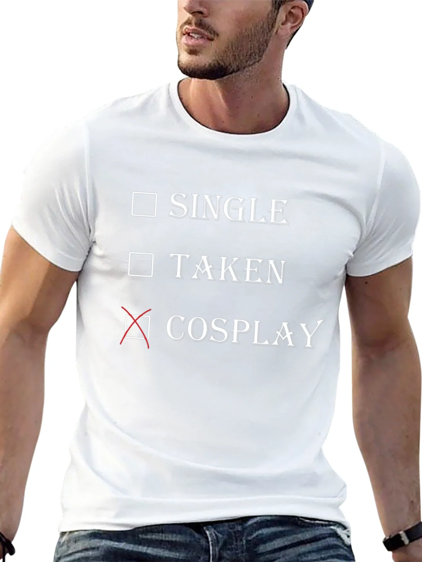 Rebbecca Cosplay Checkbox T-Shirt - Single Taken Cosplay